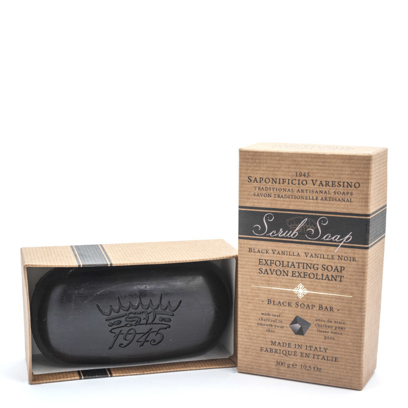 SAPONIFICIO VARESINO Exfoliating Soap - Black Vanilla